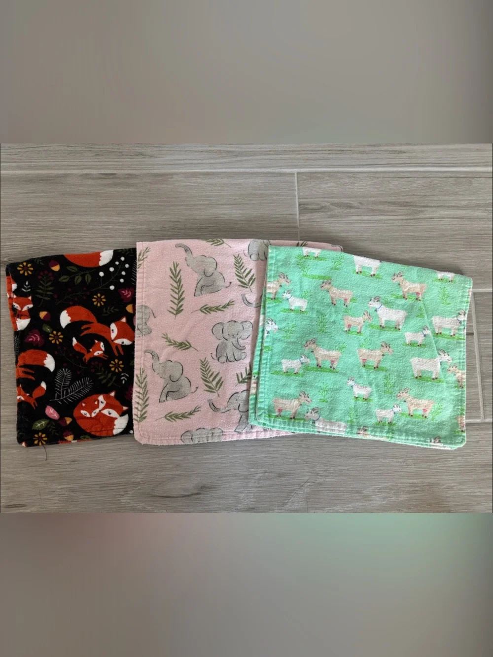 Vintage Handmade Baby Burp Cloths!
